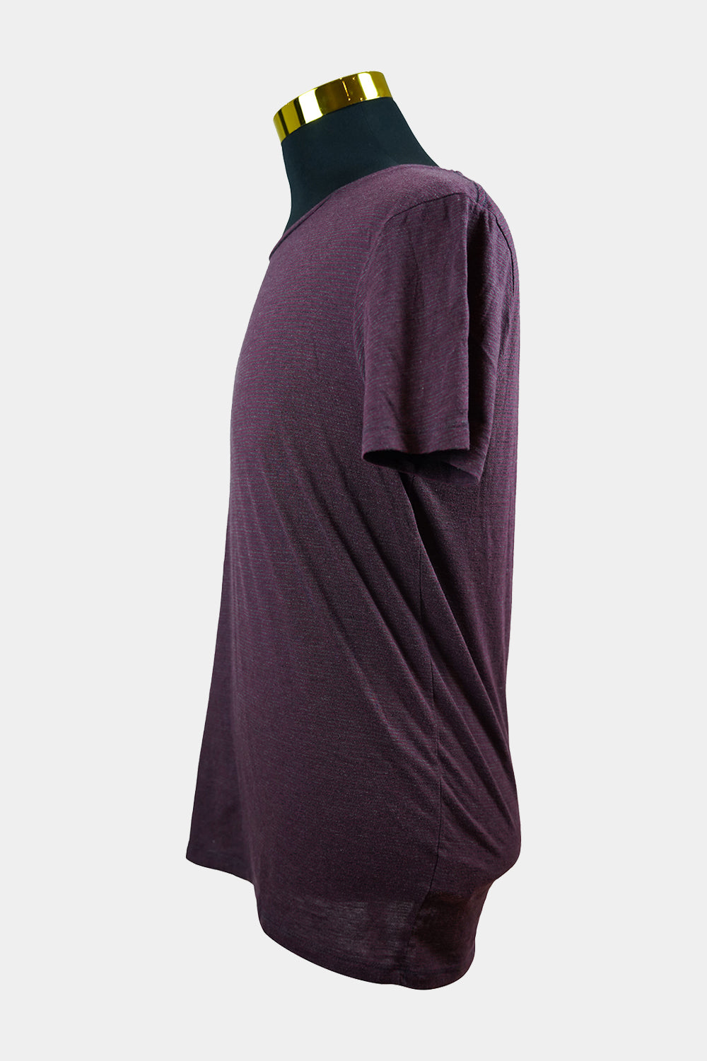 INDUSTRIE Maroon, Grey Striped Tee