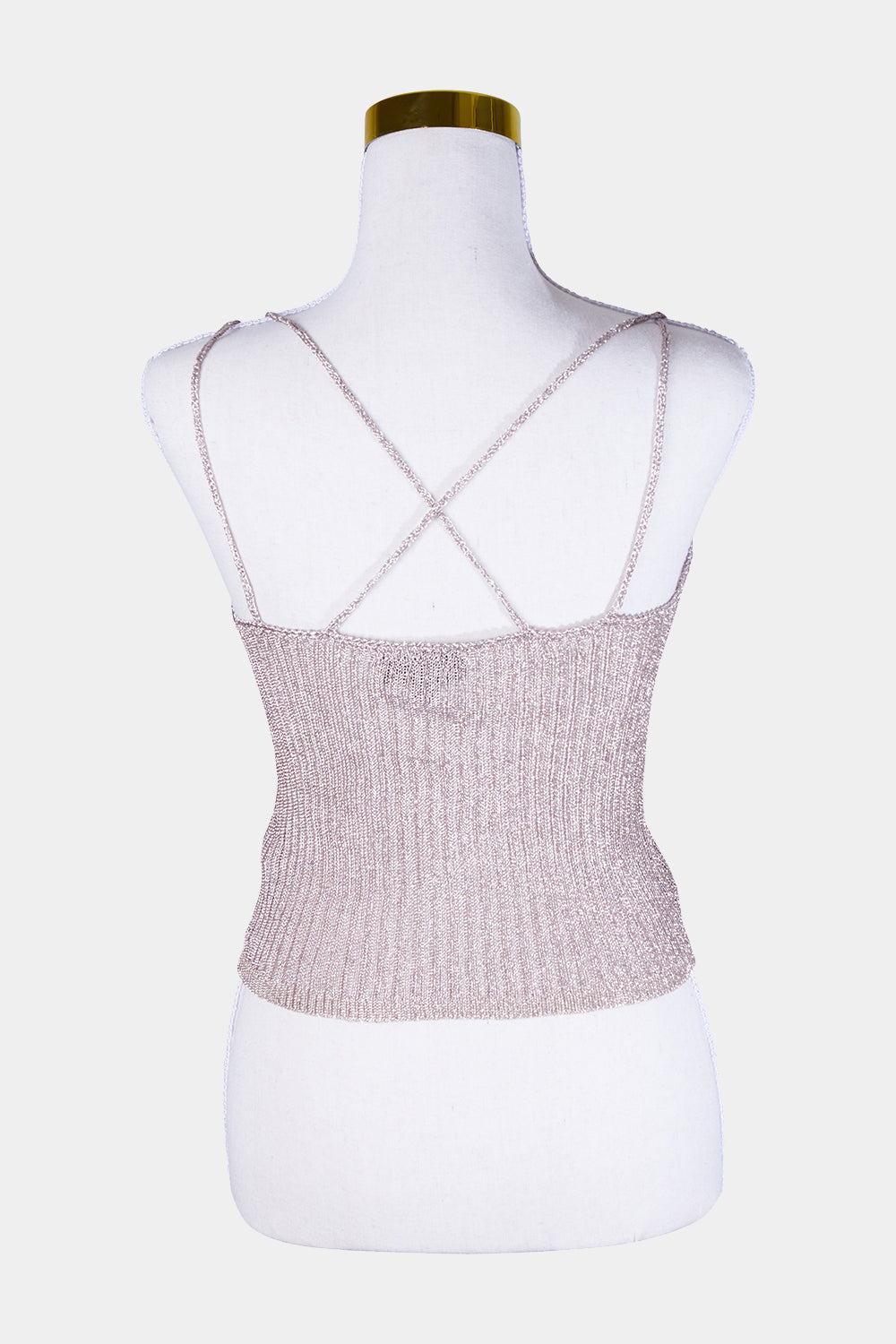 Topshop Pink Sparkle Mesh Singlet