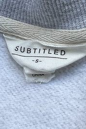 SUBTITLED Grey Sweatshirt