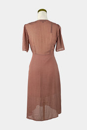 MISSGUIDED Pink Print Midi Dress