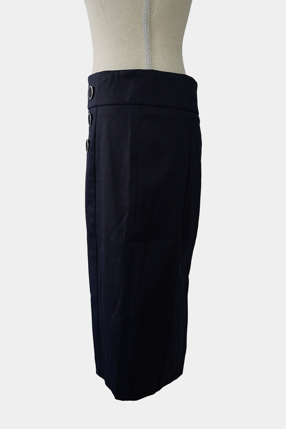 REVIEW Navy Pencil Skirt