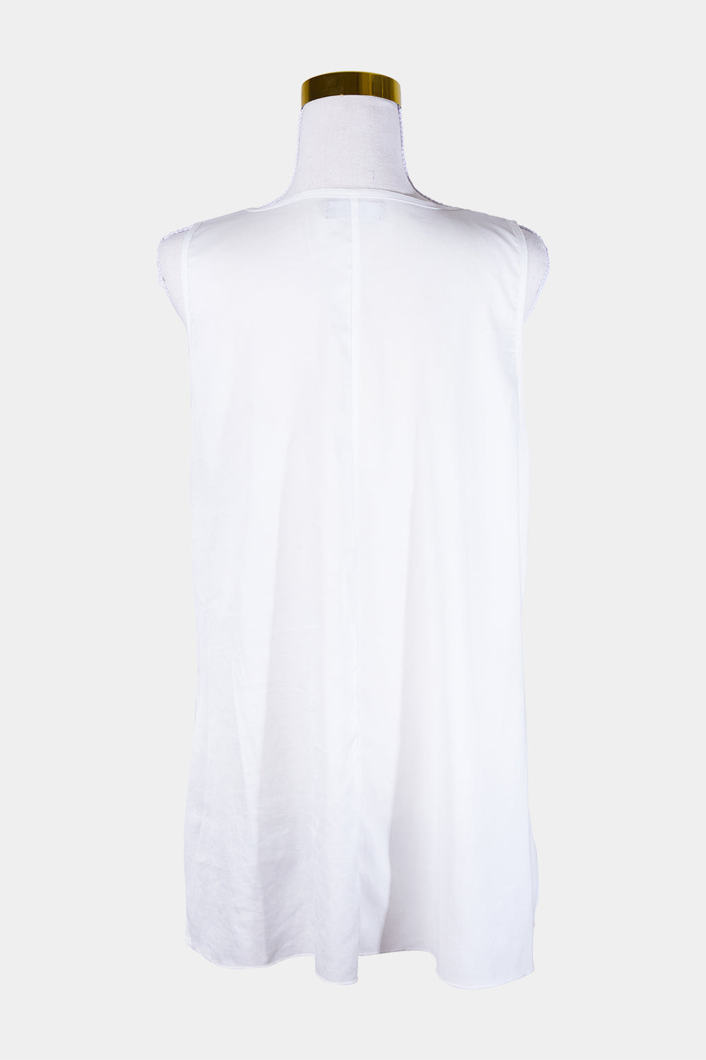 Sable Melbourne White Long Loose Tank