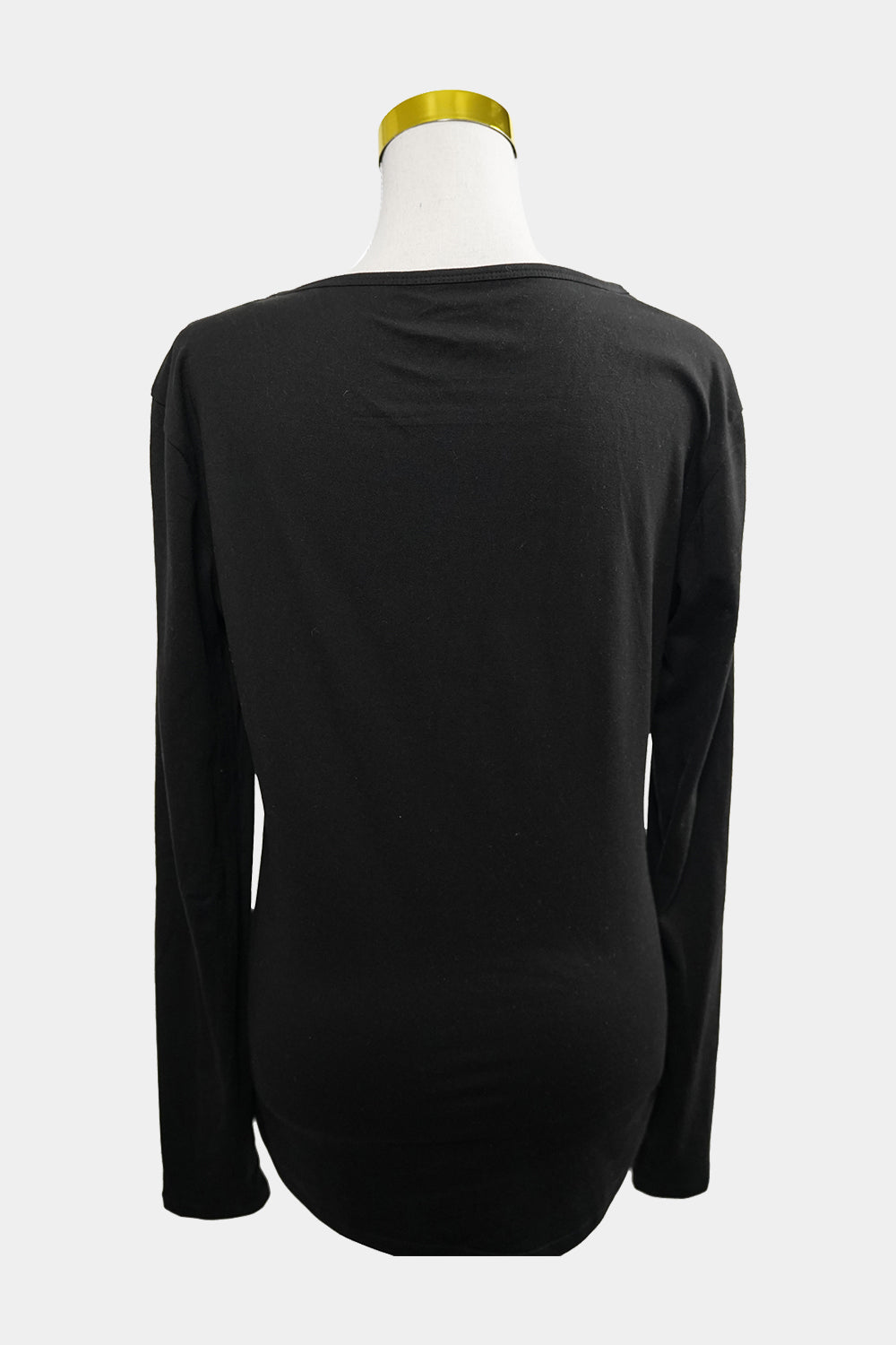 My Super Soft Tee Black V Neck Long Sleeve Top