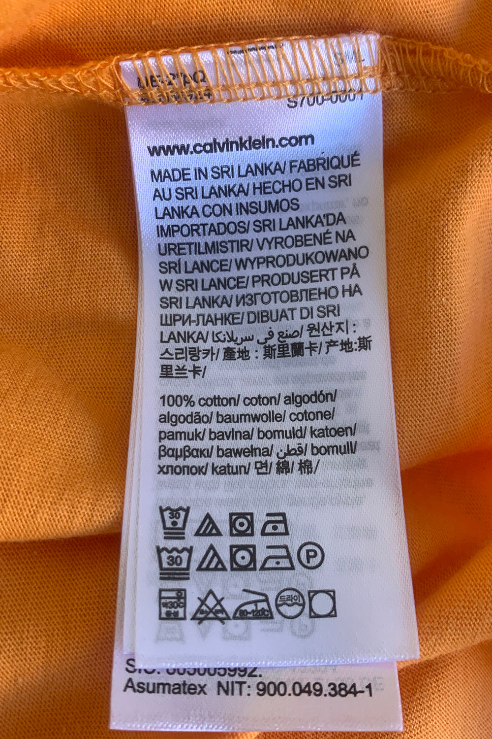 Calvin Klein Orange Tshirt