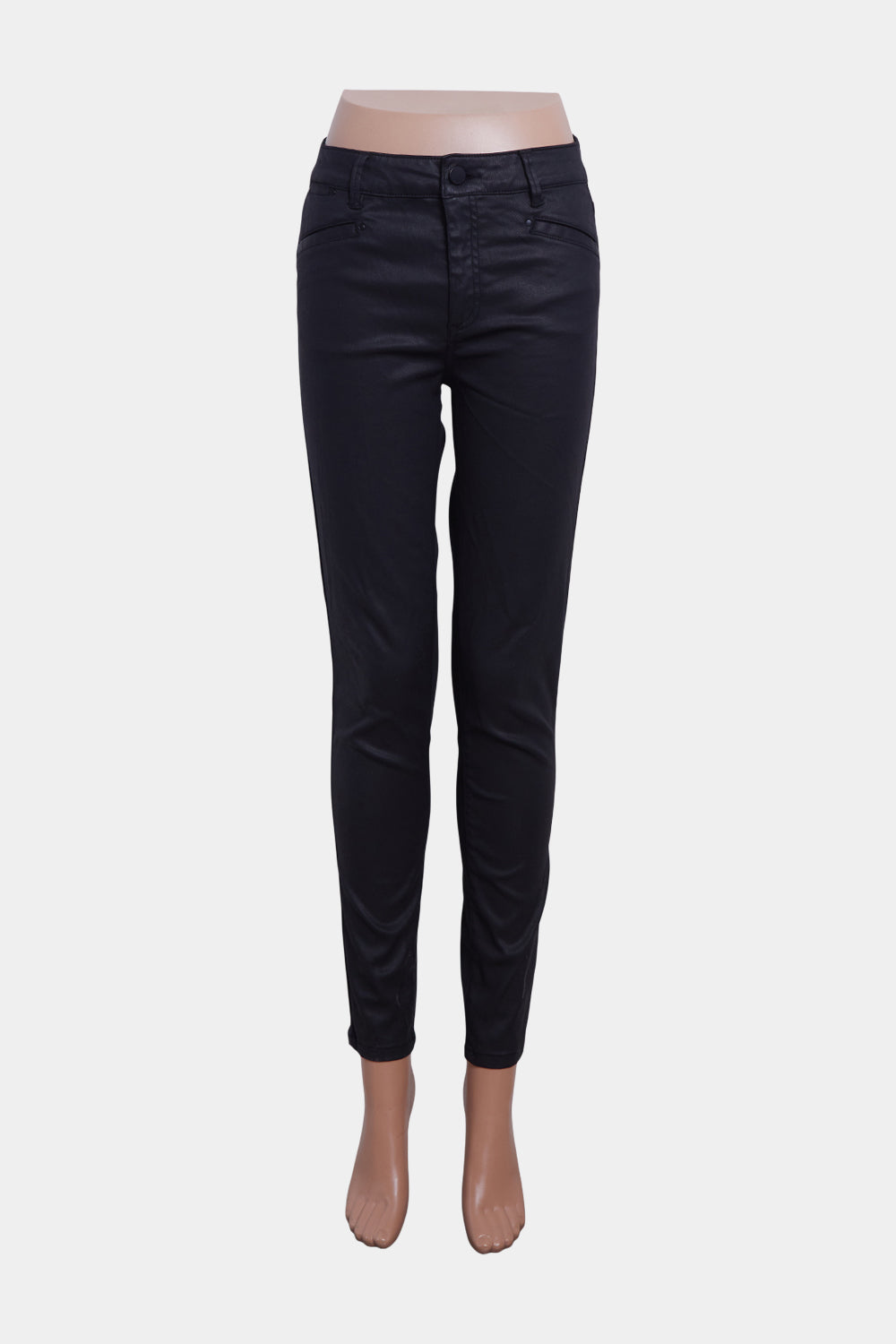 Country Road Black Coated Mid Rise Skinny Jeans