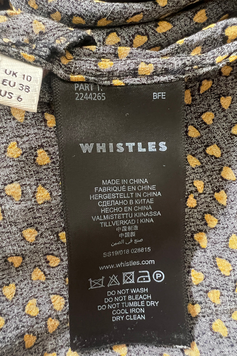 WHISTLES Black and Yellow Jumpsuits