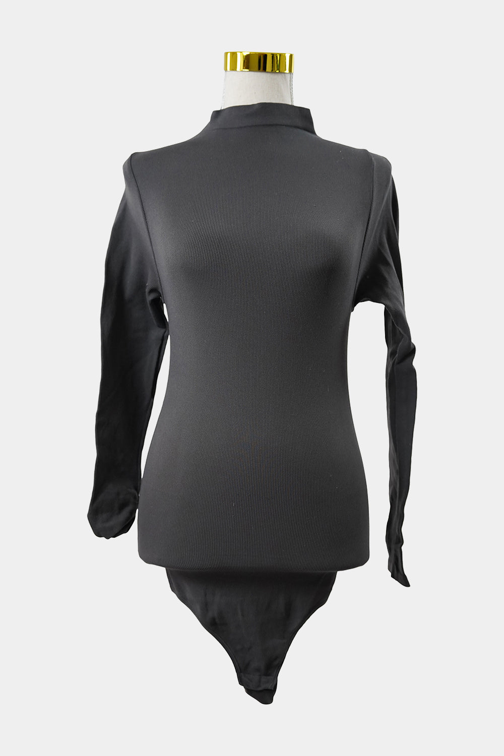 Country Road Grey Ribbed Long Sleeve Bodysuit