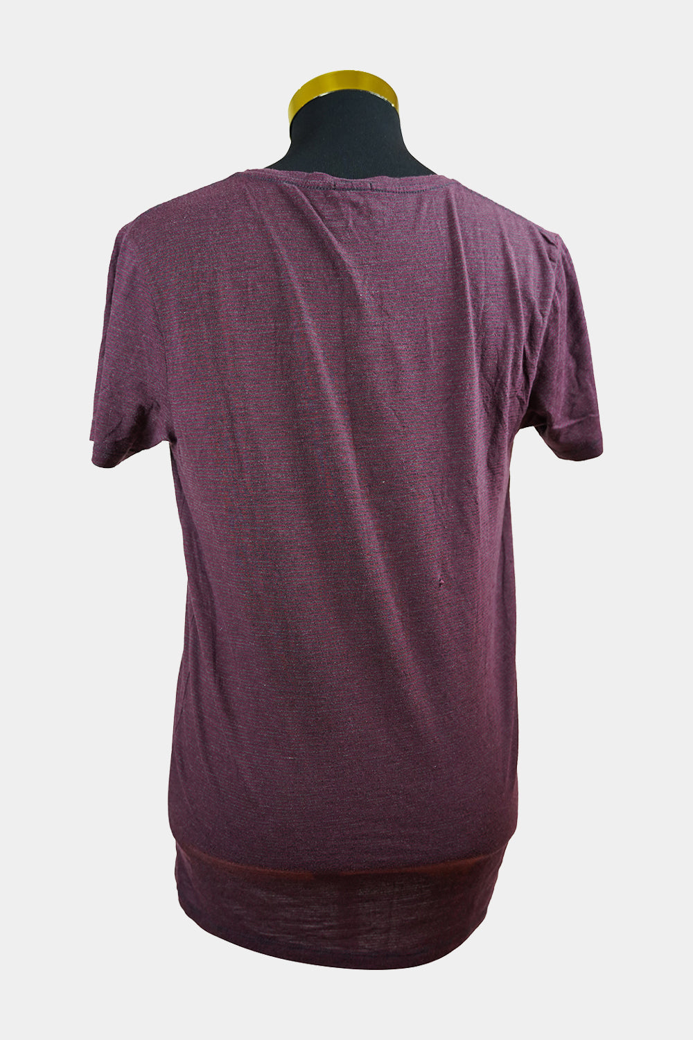 INDUSTRIE Maroon, Grey Striped Tee