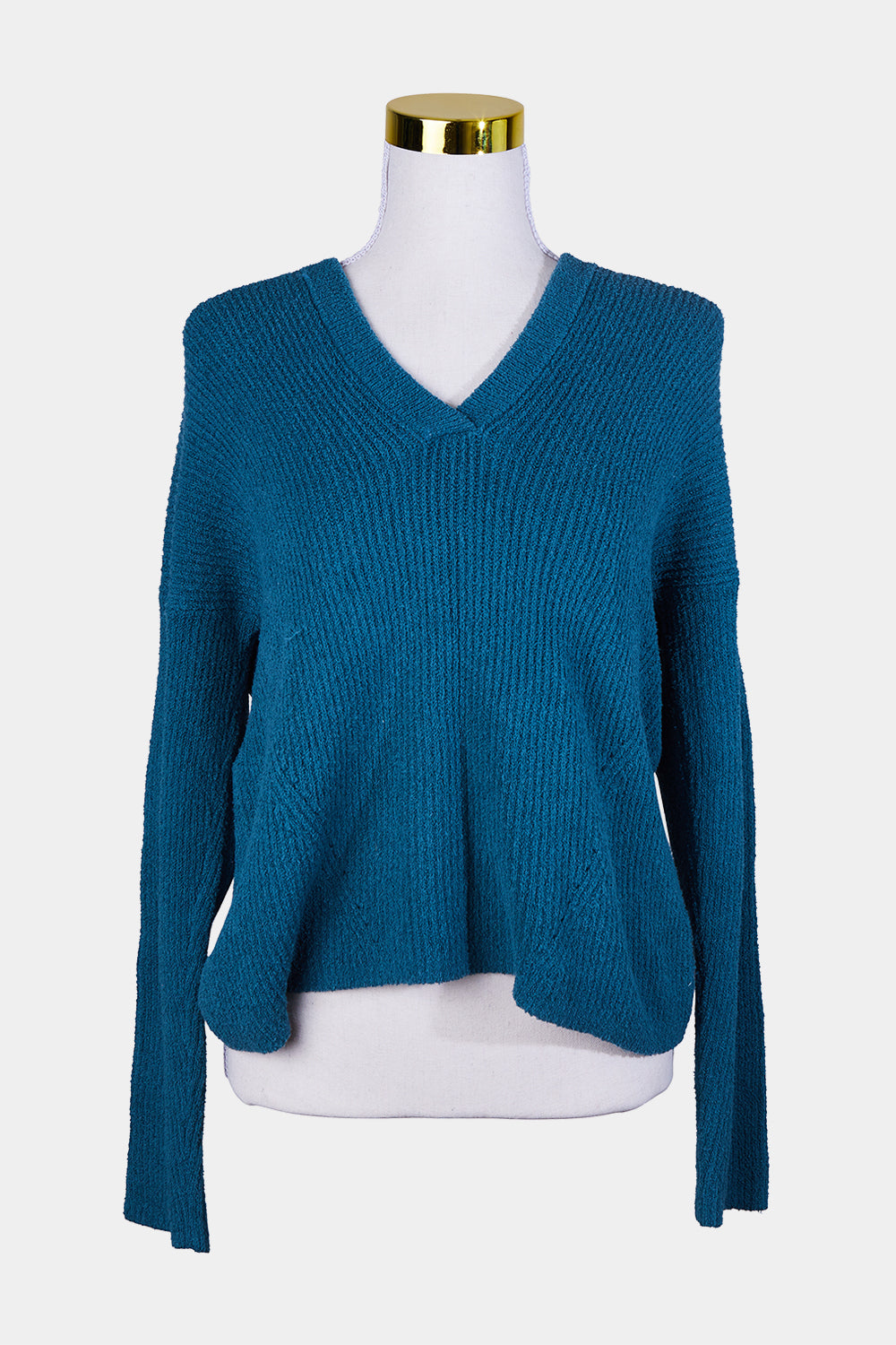 Country Road Teal Green Knit Hooded Sweater