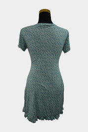 Pull & Bear Blue Floral Cut Out Mini Dress