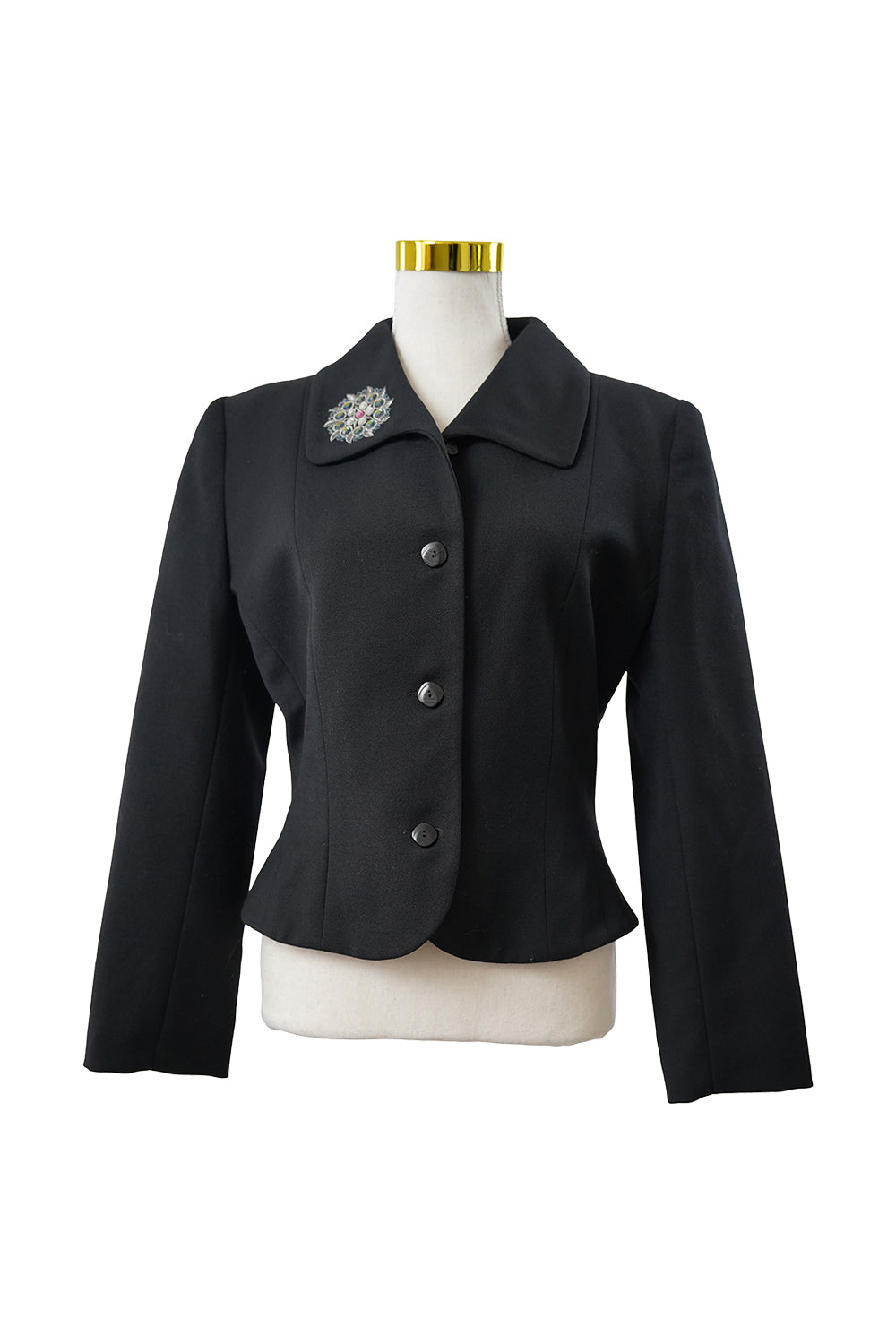 Covers Australia Black Cropped Wool Blazer