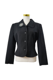 Covers Australia Black Cropped Wool Blazer