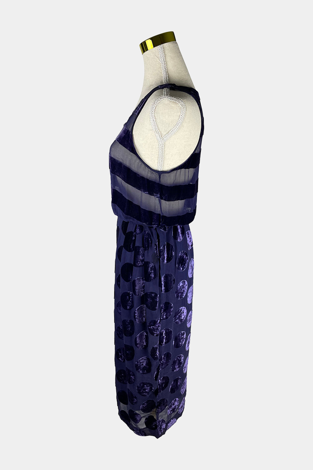 GORMAN Purple Polka Dot Dress