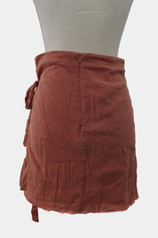 GHANDA Burnt Pink Mini Skirt