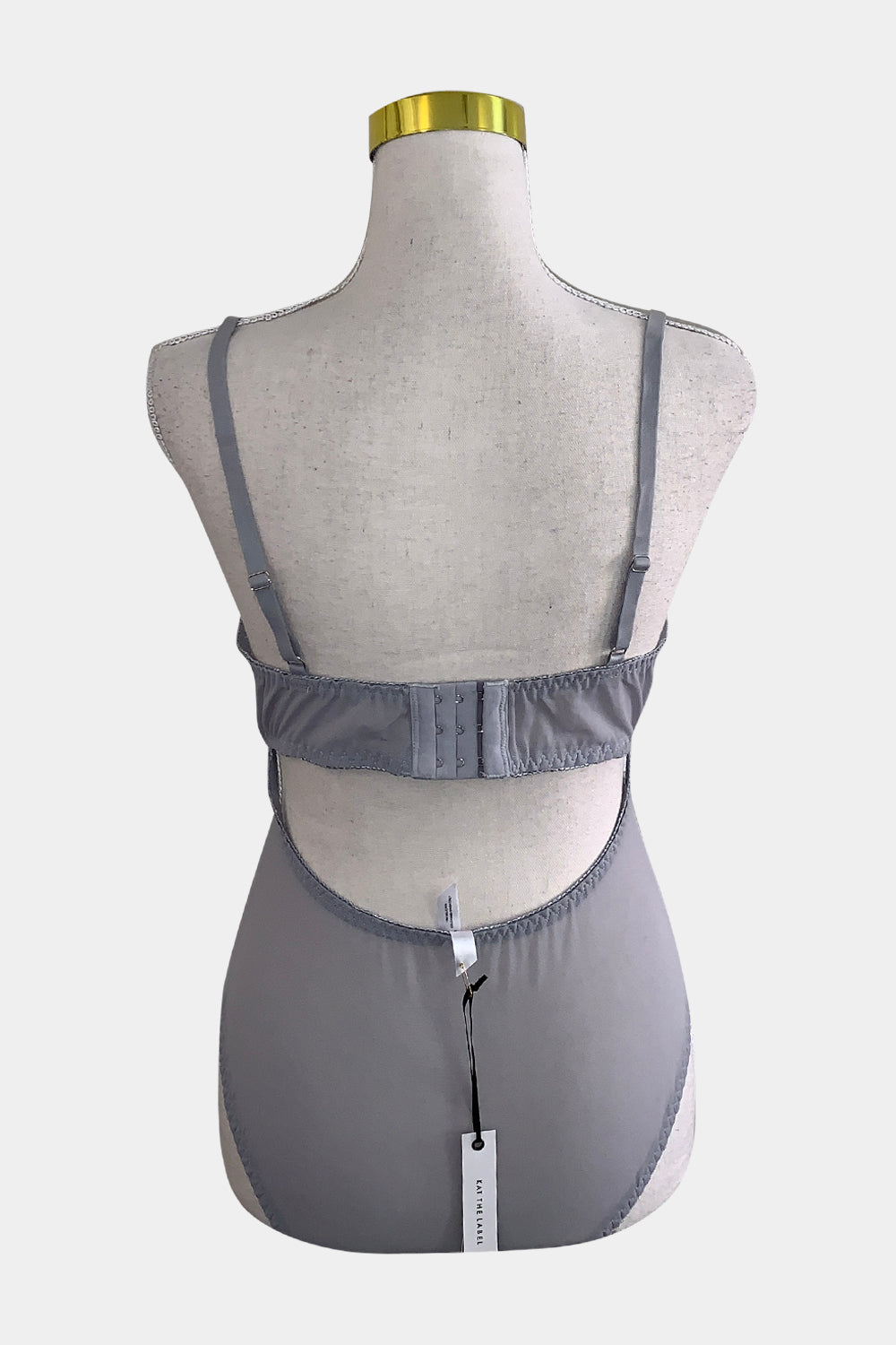 Kat The Label Grey Bodysuit