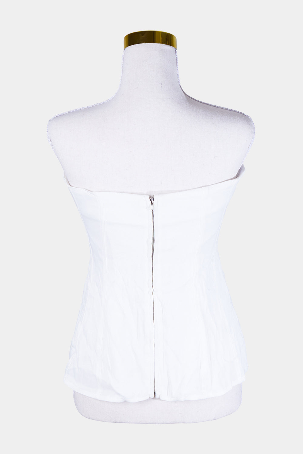 Third Form White Strapless Top