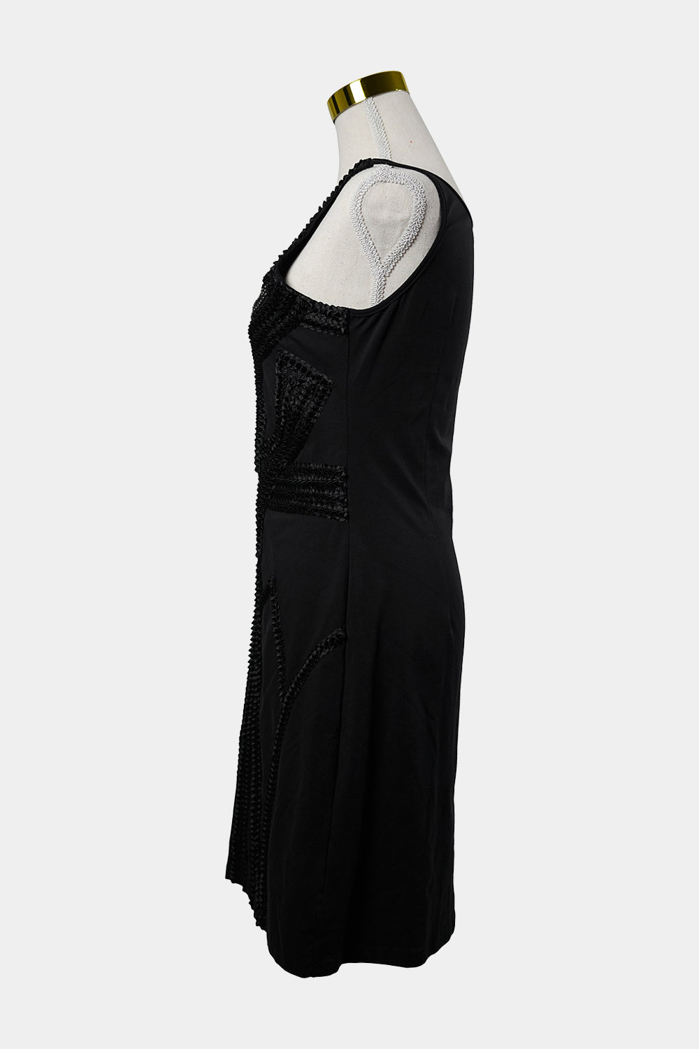 AMEISE Black Mini Dress With Beading Detail