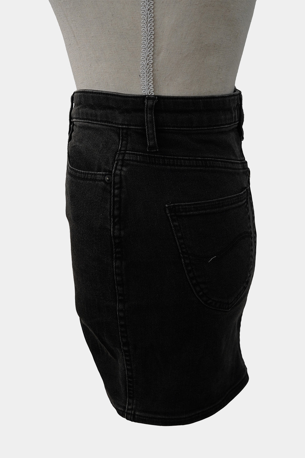 LEE Black Denim Mini Skirt