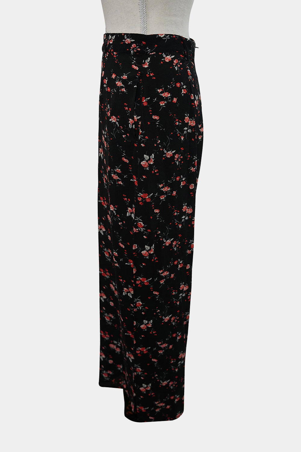 TEMT Black Floral Maxi Skirt