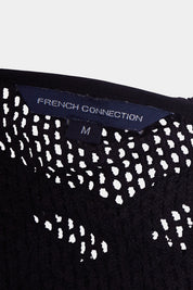 French Connection Black Lace Detail Kaftan