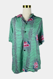 COLLUSION Green Button Down Shirt