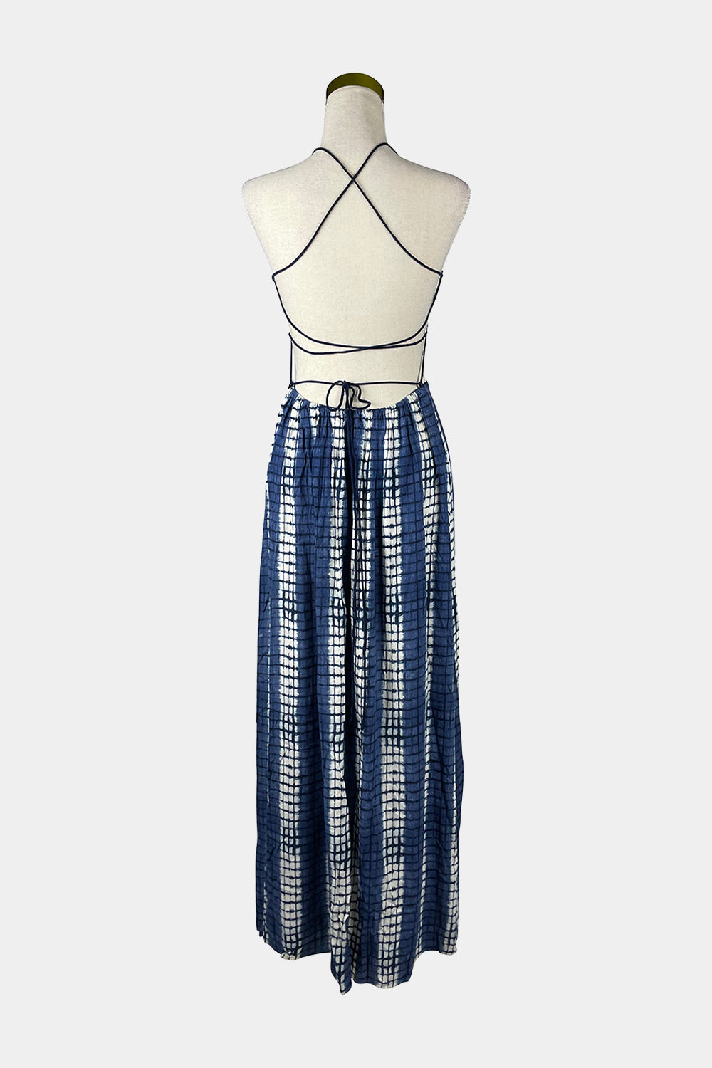 GLASSONS Blue Backless Maxi Dress