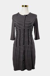 Wheels & Dollbaby Black Striped Mini Dress
