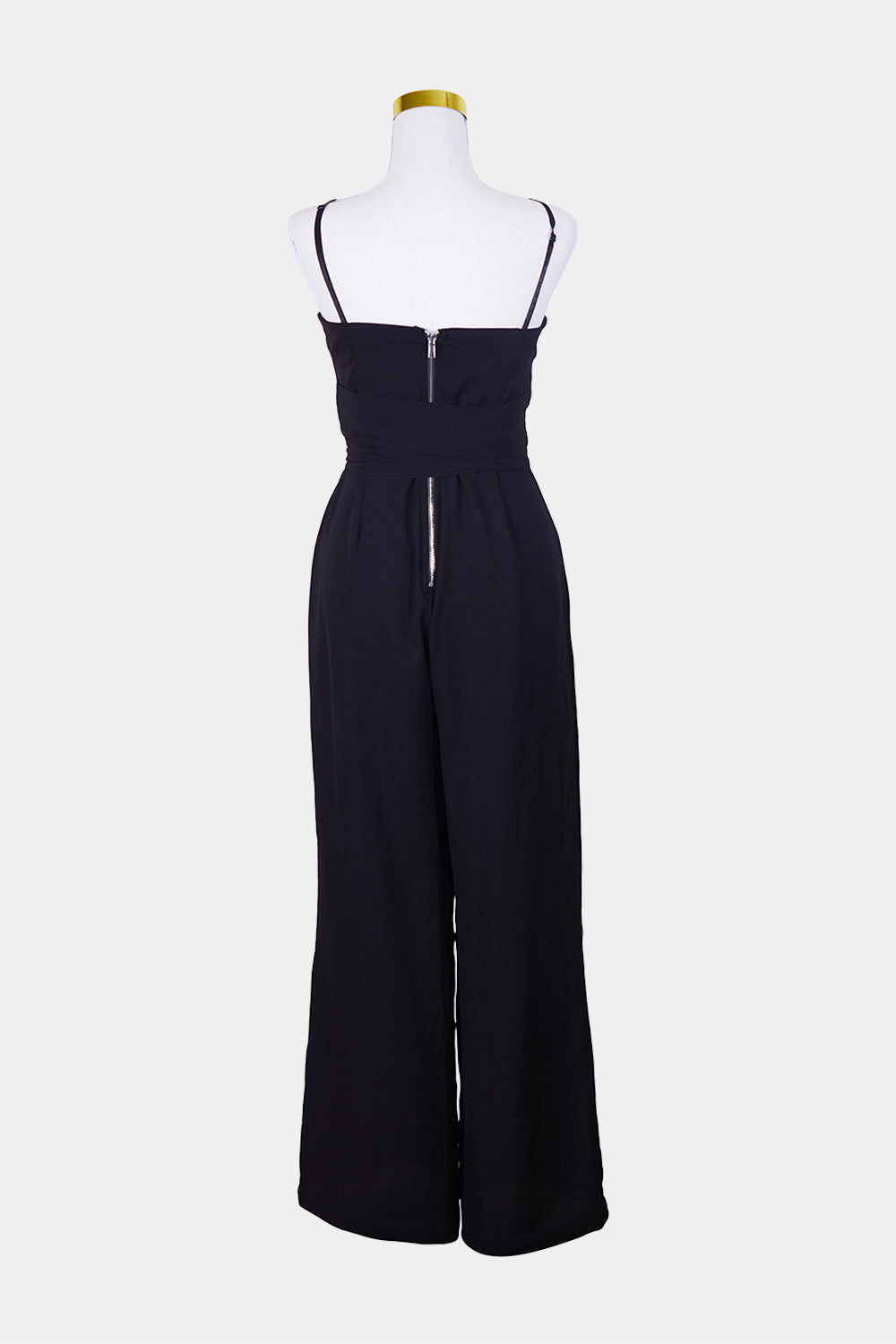 Knight Angel Black Front Tie Jumpsuit