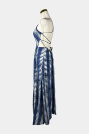 GLASSONS Blue Backless Maxi Dress