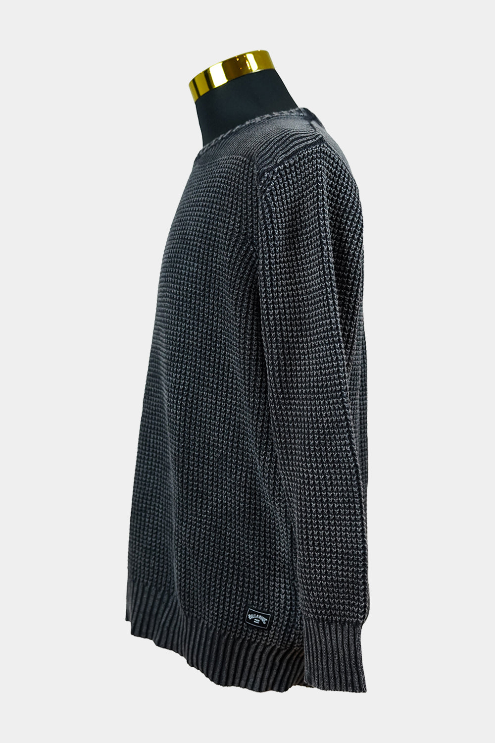 BILLABONG Black, Grey Knitted Crew Neck Jumper