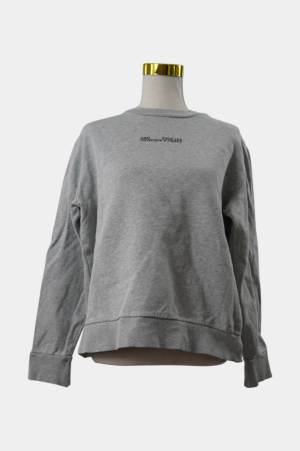Camilla And Marc Grey Marle Crewneck Sweatshirt