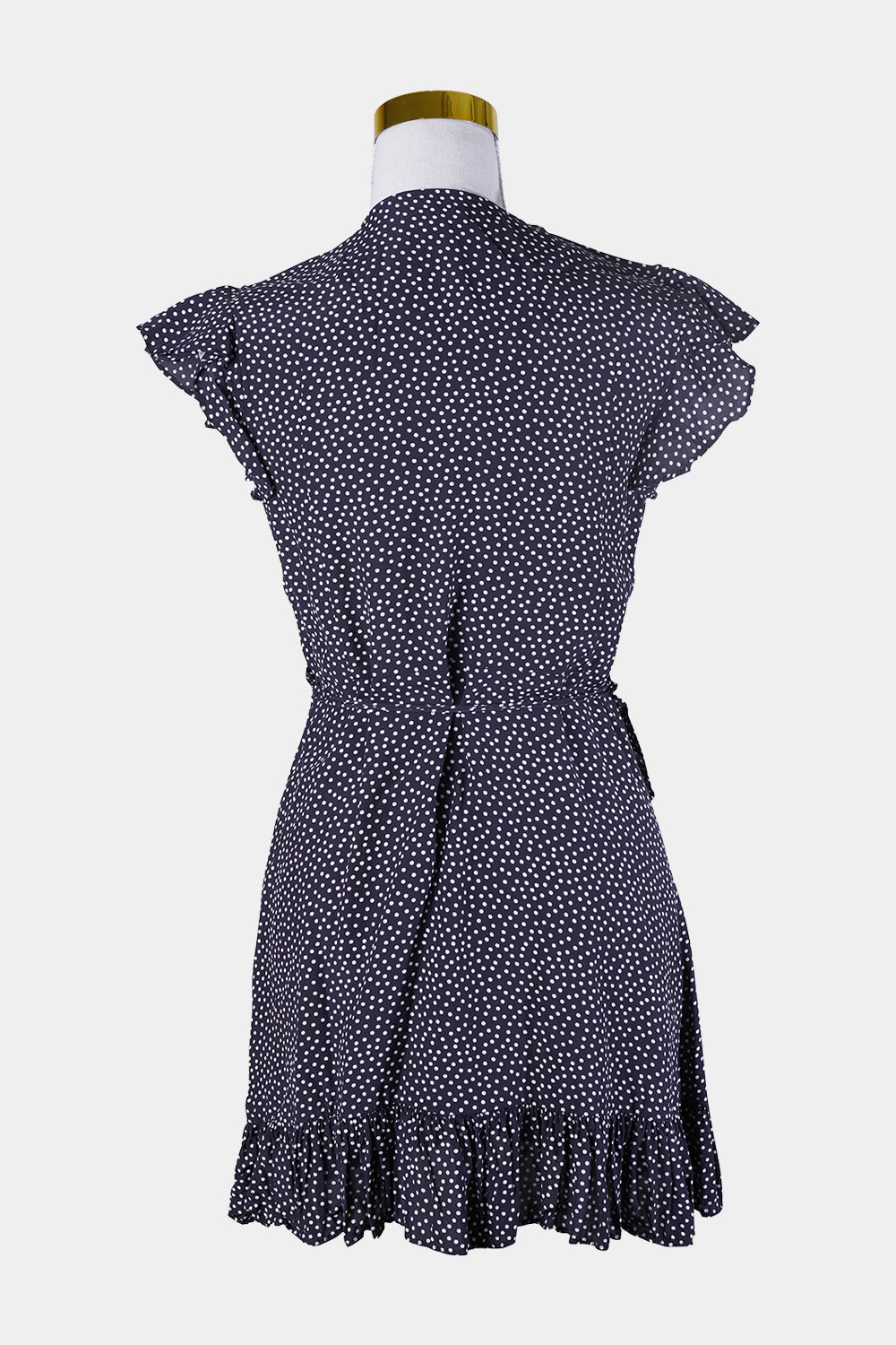 Seed Heritage Navy Polkadot Wrap Dress
