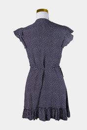 Seed Heritage Navy Polkadot Wrap Dress