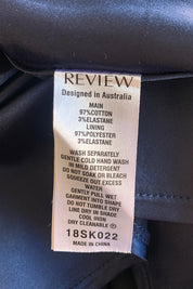 REVIEW Navy Skirt