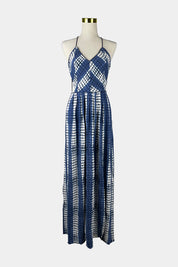 GLASSONS Blue Backless Maxi Dress