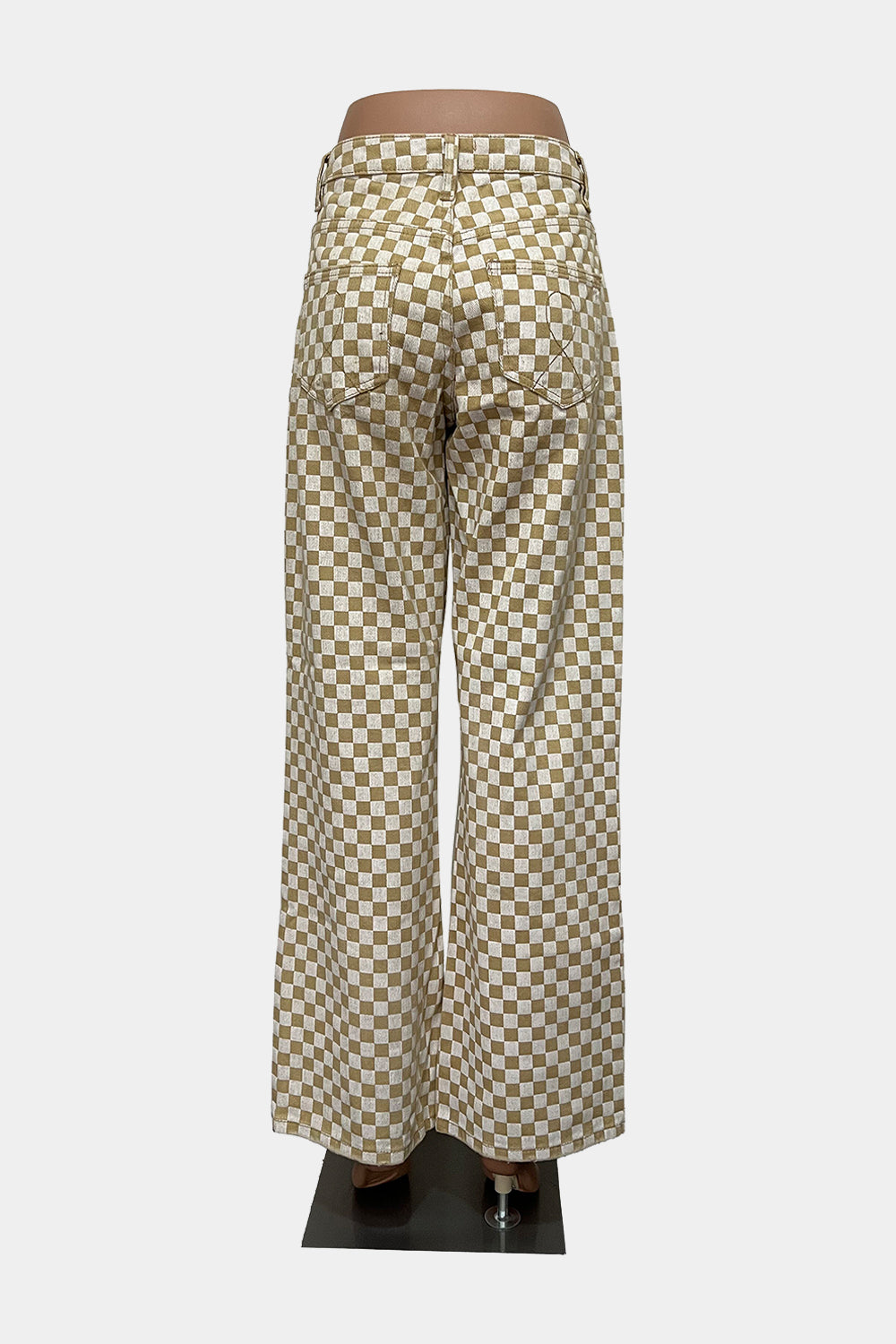 Tiger Mist Mustard and White Pants