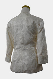 JSK Cream Button Single Breasted Blazer
