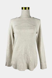 SPORTSGIRL Cream Knit Long Sleeve