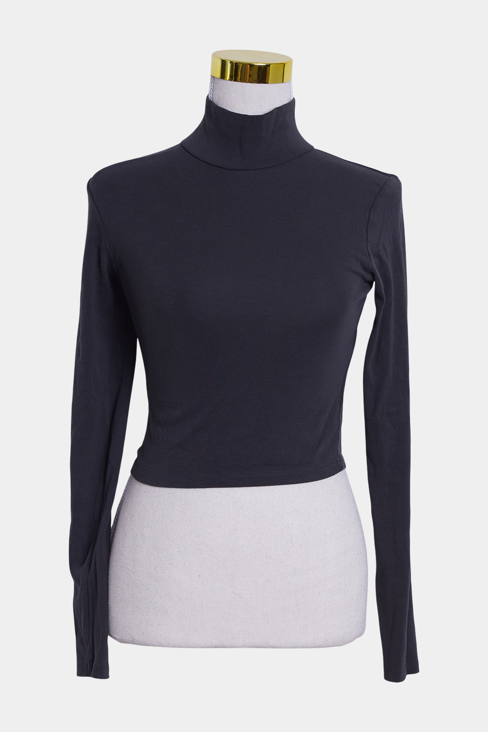 ZARA Grey Cropped Skivvy