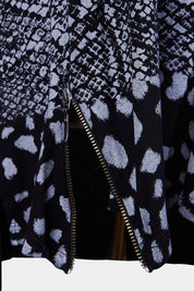 DESIGUAL Black, Grey Desigual Pattern Zip Detail Top