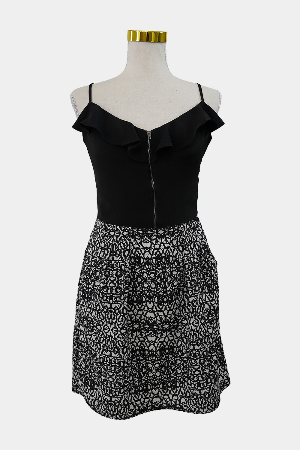 KENJI Black and White Mini Dress
