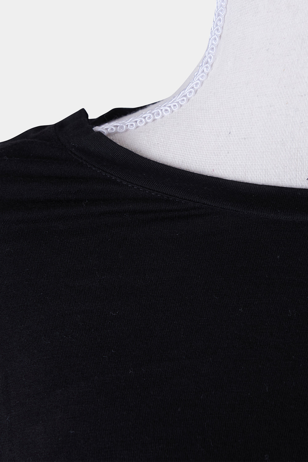 Cotton On Black Crop T Shirt