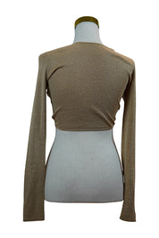 Neon Hart Gold Knit Tie Top