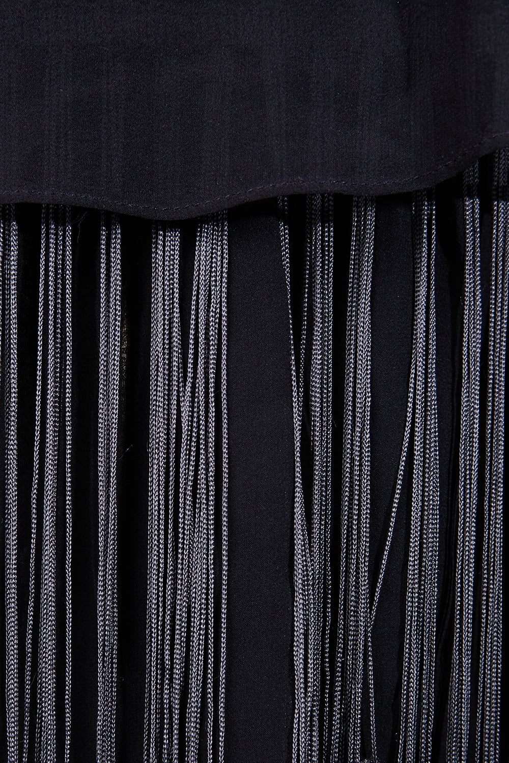 EXTRE Black Sheer Ruffle Dress
