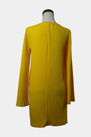 ZARA Yellow Long Bell Sleeved Smock Dress