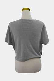 MINKPINK Grey Short Sleeve Cut out T-Shirt