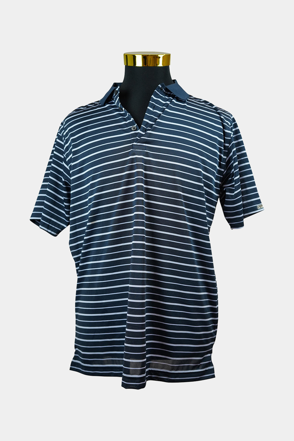 Calvin Klein Navy, Blue Striped Polo
