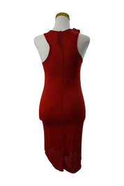 NOM*D Red Scoop Tank Mini Dress