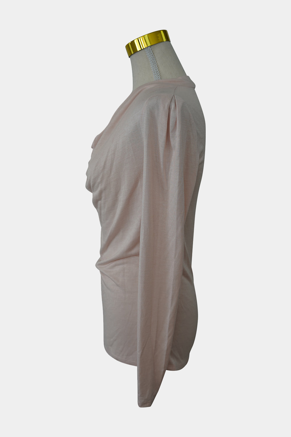 SABA Baby Pink Cowl Neck Long Sleeve Top