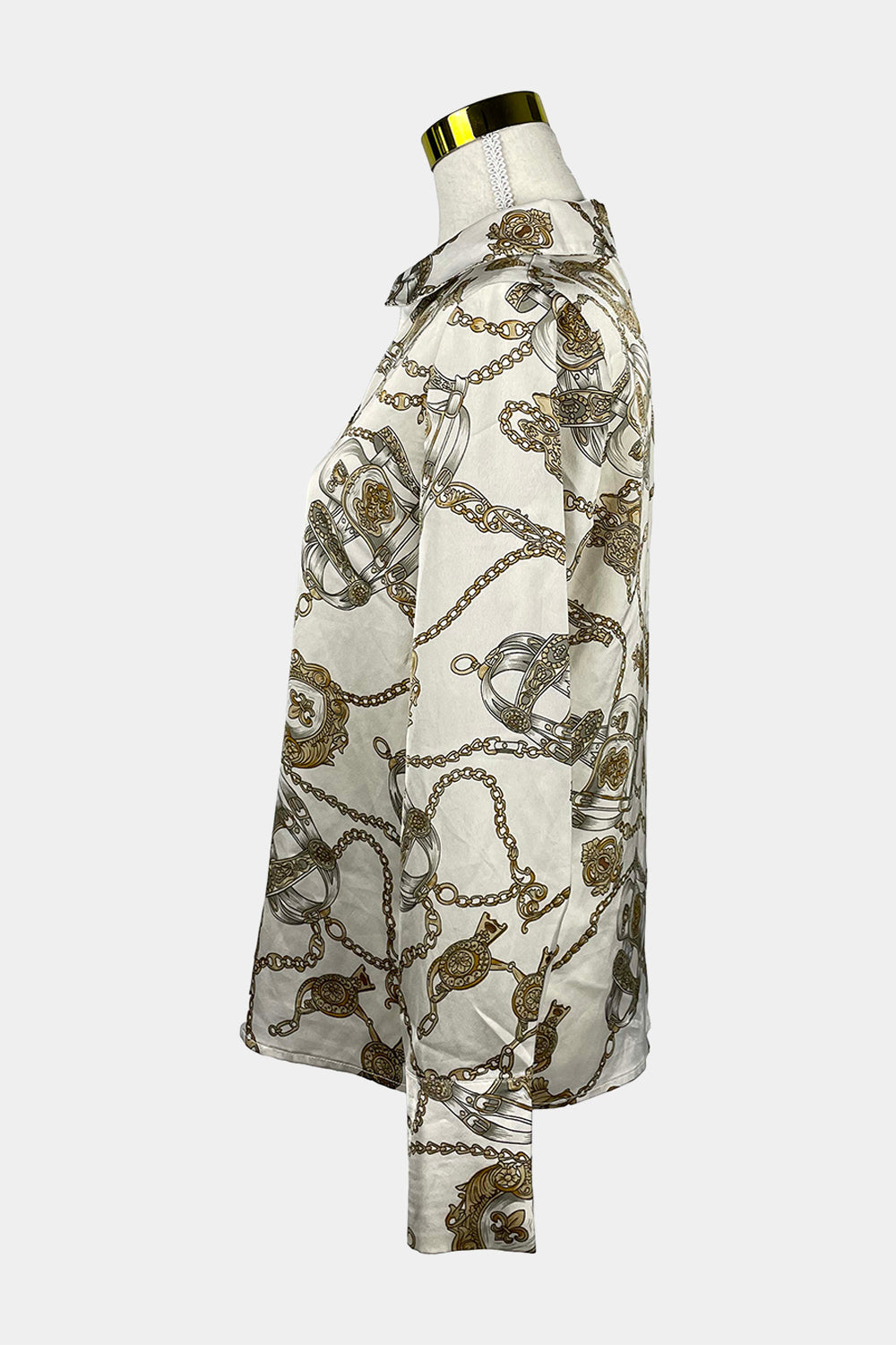 DOTTI Cream Collar Shirt